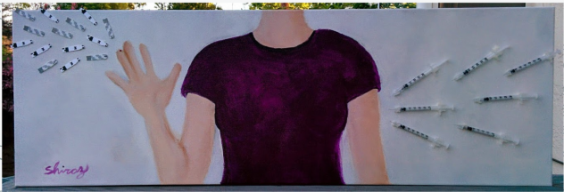 This painting shows a seemingly normal girl that nobody would suspect has T1D. To me, this shows that Diabetes is a relatively unseen disease to outsiders even though it has a huge impact on those who have it.